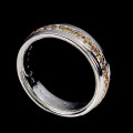 925 Zarter Ring Ehering Größe 12,5 Saphire