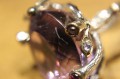 Natürlicher Amethyst Silberring 40,86 ct Größe 17,5