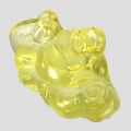 Lemon Quarz Naturstein Buddha Figur 30,28 ct