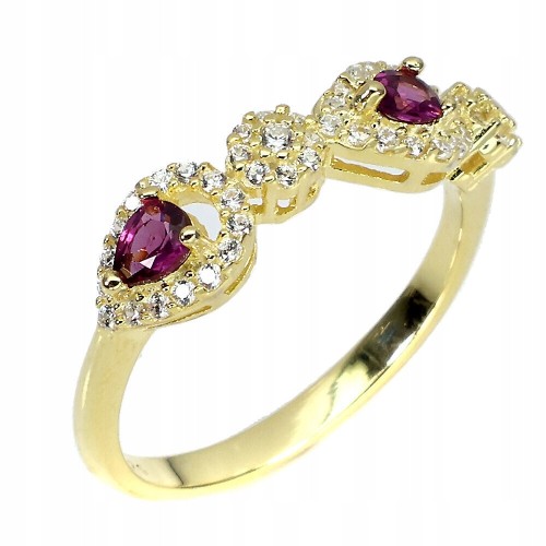 925 Ring zarter Granat Rhodolith Größe 17