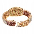 Armband aus Sterlingsilber Peridot Granate Citrin Zirkonen