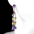 925 Ohrringe Amethyste Citrin Olivin Granate 5