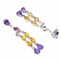 925 Ohrringe Amethyste Citrin Olivin Granate 5