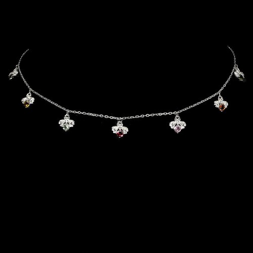 Halskette aus 925er natürlichem Turmalin zarter Biene