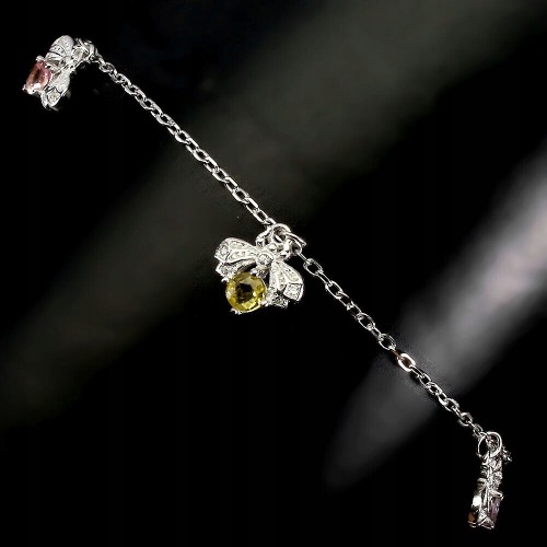 Zartes Biene Armband aus natürlichem Turmalin