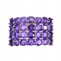 Wunderschöner Ring aus 925 natürlichen Amethysten Größe 15