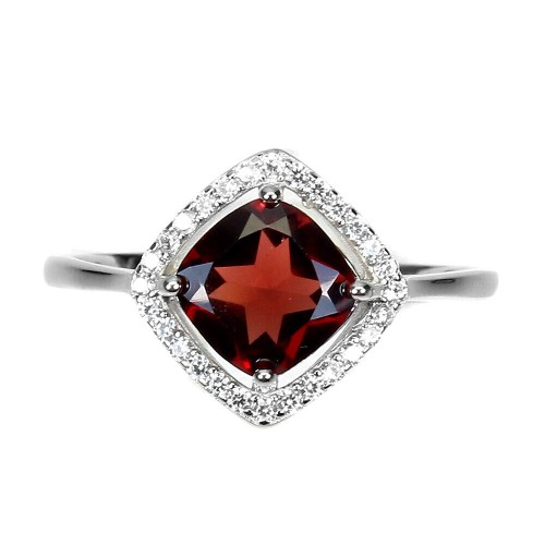 Ring zarte Granat Zirkonia Größe 17 925