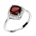 Ring zarte Granat Zirkonia Größe 17 925