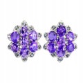 Natürliche Tansanit Ohrringe Amethyste 5 925