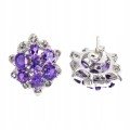 Natürliche Tansanit Ohrringe Amethyste 5 925