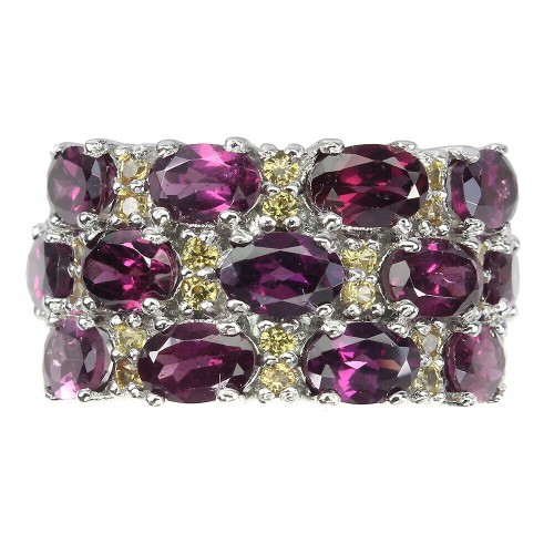 Ring Größe 15,5 Silber Songea Saphire Granate