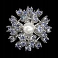 Ring natürliche Tansanit Silber Perle Größe 14