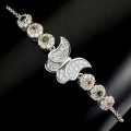 Zartes Schmetterling Armband aus natürlichem Turmalin
