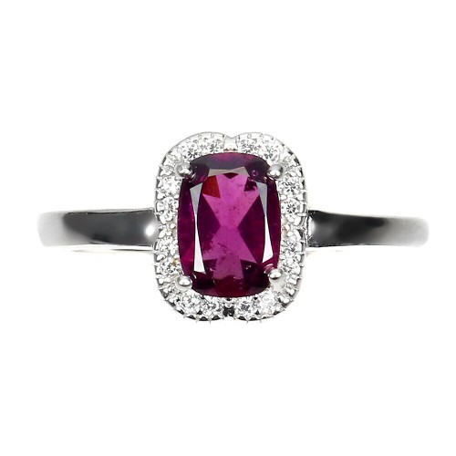 Ring natürlicher Granate zarter Rhodolith Größe 14
