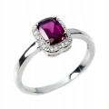 Ring natürlicher Granate zarter Rhodolith Größe 14