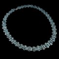 Halskette aus 925er Silber mit natürlichen blauen Zirkonen