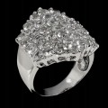 925 Wunderschöne natürliche Aquamarine Ring Größe 14,5