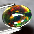 Opalschwarzer Naturstein 0,71 ct