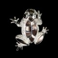 Anhänger aus 925er Silber natürlicher Perlmutt Frosch