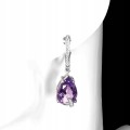 925 Wunderschöne Silberohrringe mit natürlichen Amethysten 3
