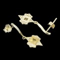 925 Zarte gelbe Saphir Ohrringe Zirkonia 3