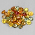 Songea Saphire Natursteine ​​4,96ct 48Stk
