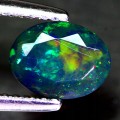 Opalschwarzer Naturstein 0,65 ct IF AAA