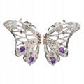 Schmetterling Ohrringe Songea Saphire Amethyste Aquamarin 3
