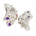 Schmetterling Ohrringe Songea Saphire Amethyste Aquamarin 3