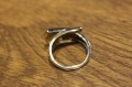 Goldring mit Diamanten Größe 14