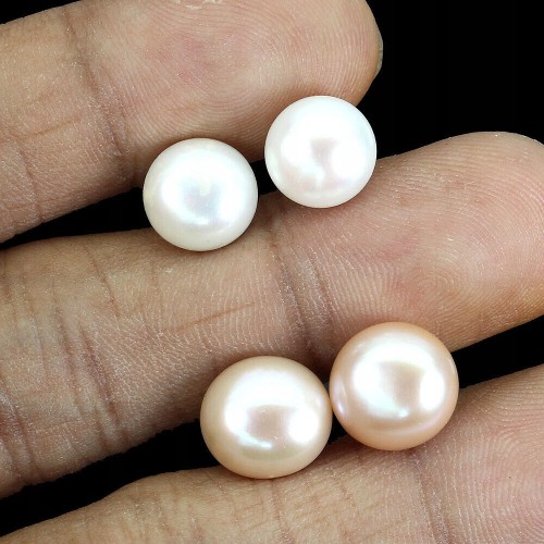 Silberohrringe mit natürlichen cremigen zarten Perlen 5 (1)