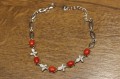 Armband Natur Korallen Zirkonia 925 Silber 3