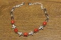 Armband Natur Korallen Zirkonia 925 Silber 3