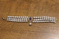 Armband natürliche Tansanit Perlen Silber 925 2