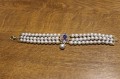 Armband natürliche Tansanit Perlen Silber 925 2