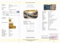 Ring 14 Karat Gold Topas Diamant Größe 13 zertifiziert