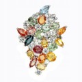 Silberring 925 Saphire 11,5 