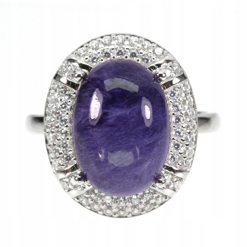 Charoit-Silberring, 16,5 925, natur