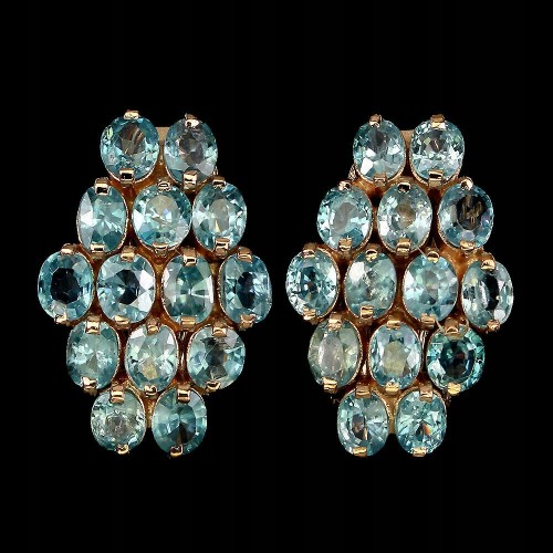 Silberohrringe 925 natürliche Zirkone 2