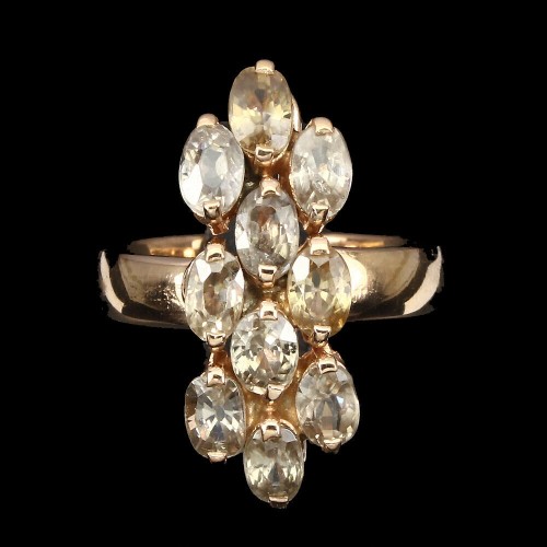 925er Silber Zirkone Ring 17