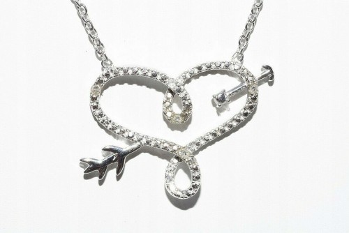 0.05ct Silberkette mit Diamanten