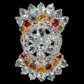Silber Aquamarin Ring 925 17 Saphire