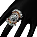 Silber Aquamarin Ring 925 17 Saphire