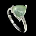 Silber perhenit ring, natur, 17 925