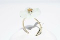 14K Goldring mit natürlichem Saphir quarz 12