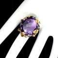 Amethyst Ring 27,83 925 Größe 14,5 zertifiziert