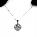 Halskette aus 925 Silber mit natürlichen Amethysten Zirkonia
