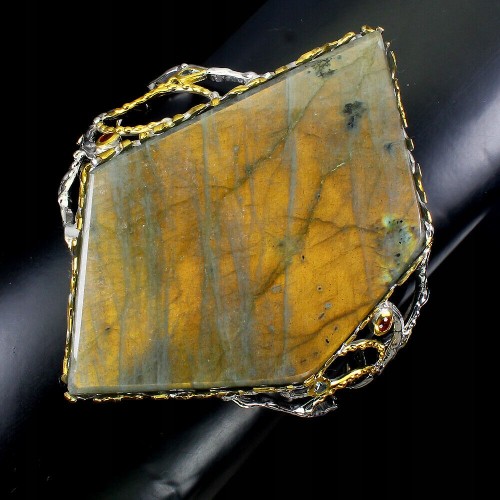 Silberarmband Labradorit Smaragd Saphir