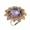 Amethyst Ring 25,15 ct Silber 925 Größe 12