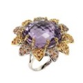 Amethyst Ring 25,15 ct Silber 925 Größe 12